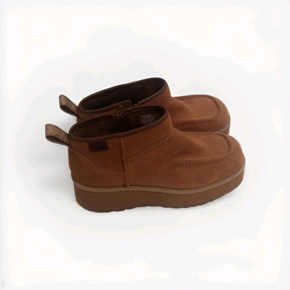 UGG Women's CITYFUNC Ultra Mini Fashion Boot BOOTS Chestnut size 7.5  pre owned - Picture 3 of 14